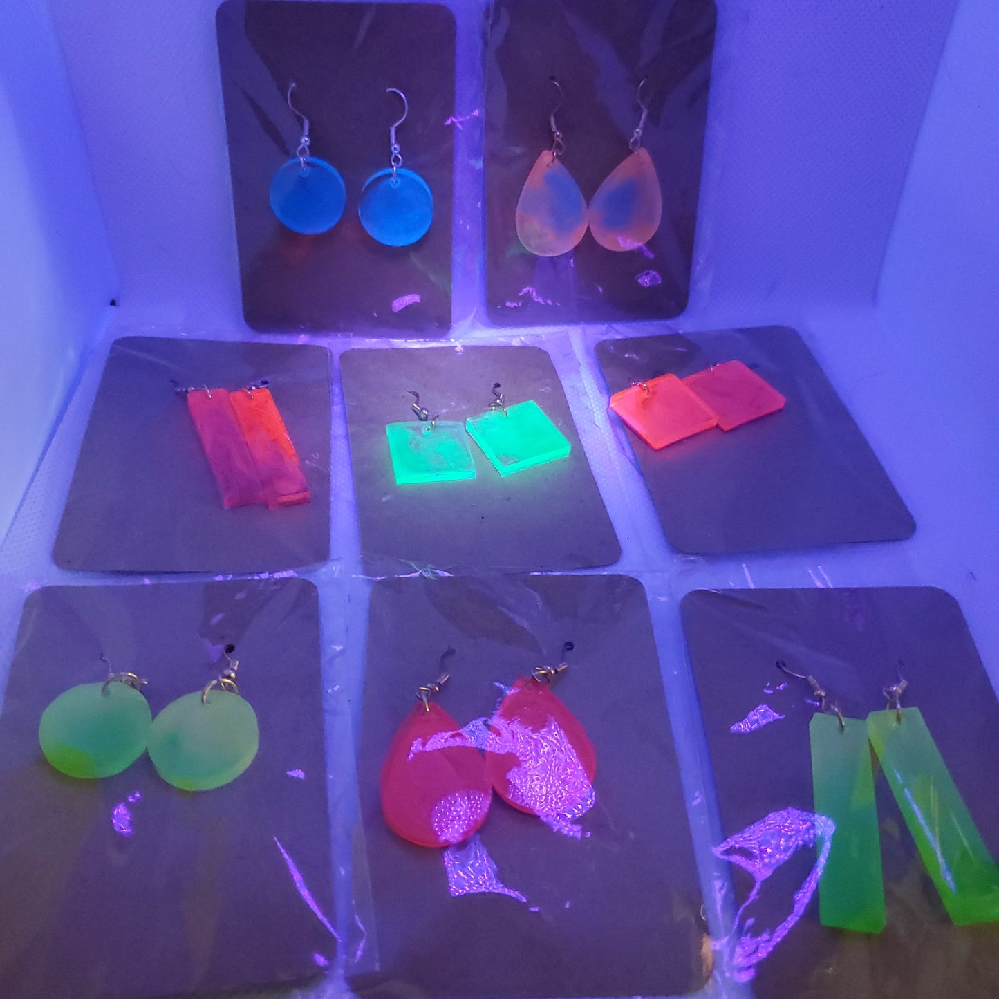 Blacklight Earrings