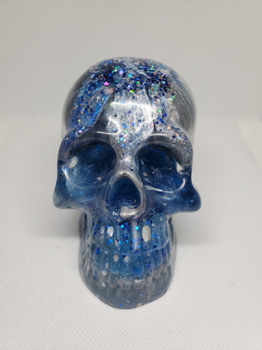 Art Skull - "Blue and Silver"