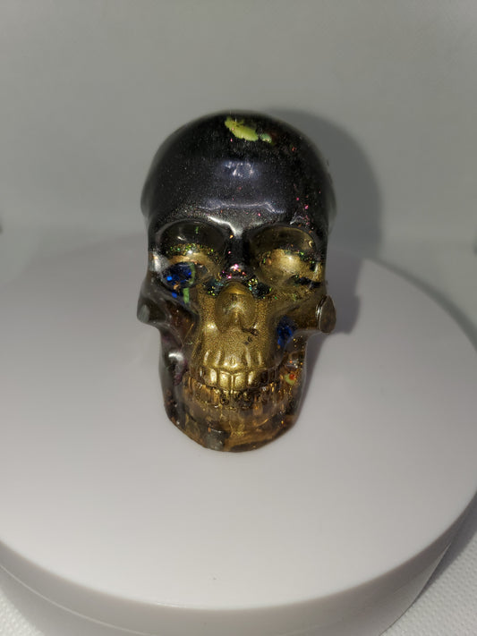 Mini Art Skull - "Gold Ghost"