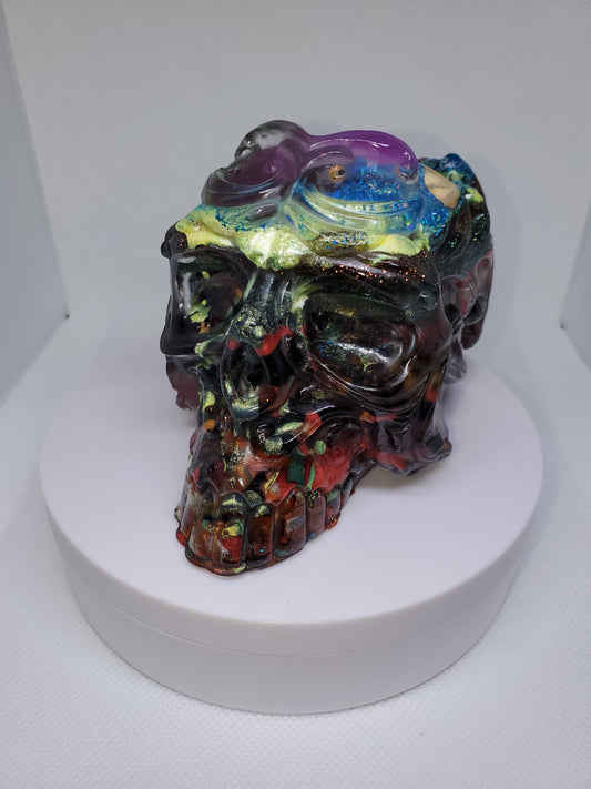 Art Skull Pencil Cup - "Color Pop"