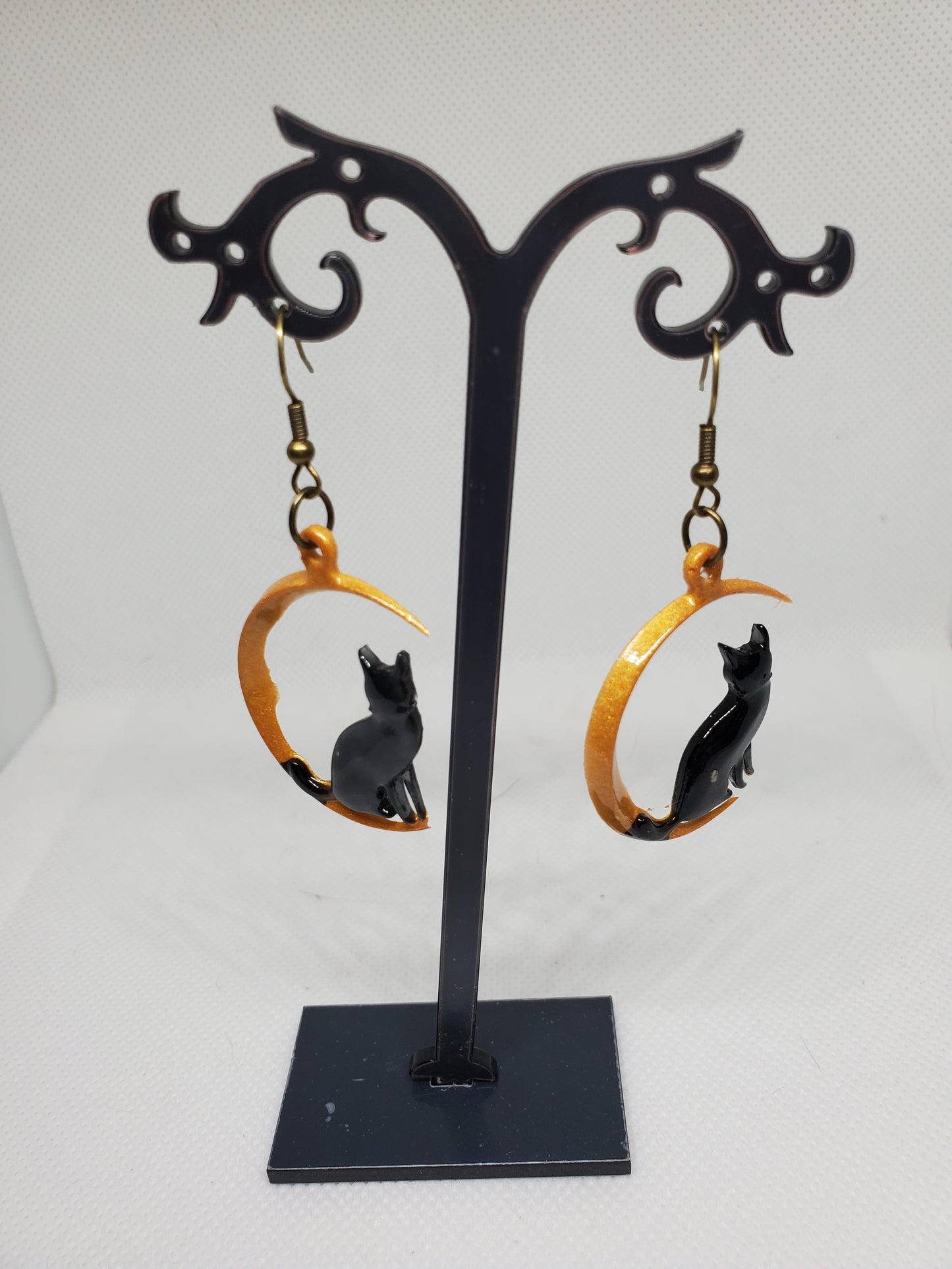 Black Cat Earrings