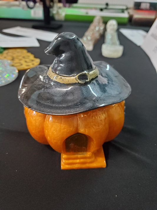 Light up Pumpkin Trinket Box