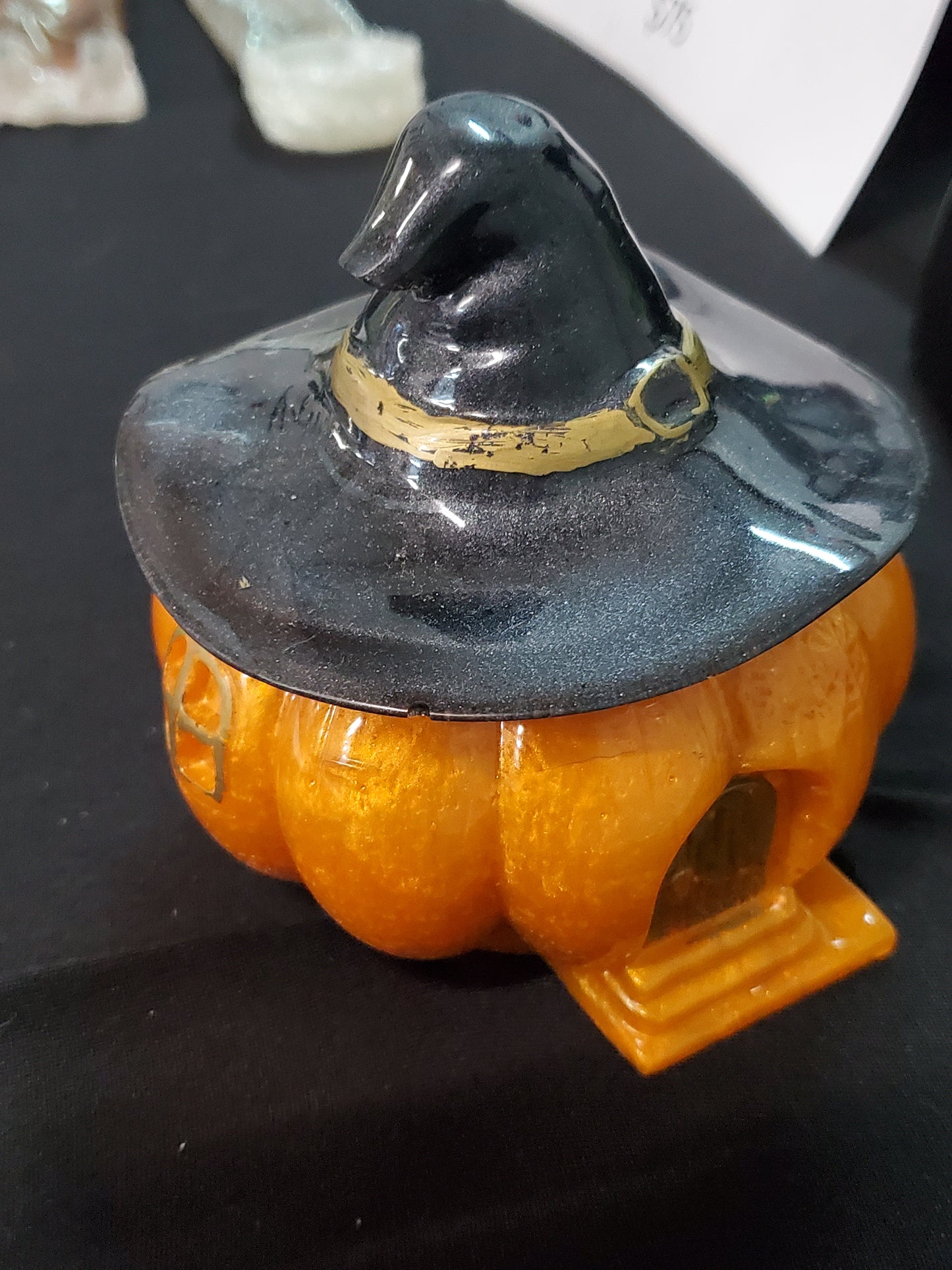 Light up Pumpkin Trinket Box